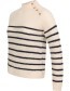 Trui Tolouse Stripe Navy Pale detail