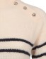 Trui Tolouse Stripe Navy Pale detail