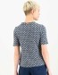 Top Tiny Sixties Vintage Blue Flower