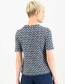 Top Tiny Sixties Vintage Blue Flower