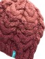 Beanie Wol Wine detail