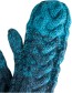 Handschoenen Wol Deep Water detail