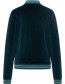 Jas Baseball Nicki Rits Velour Deep Water detail