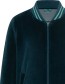 Jas Baseball Nicki Rits Velour Deep Water detail