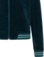 Jas Baseball Nicki Rits Velour Deep Water detail