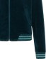 Jas Baseball Nicki Rits Velour Deep Water detail