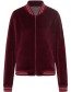 Jas Basseball Nicki Rits Velour Wine