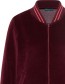 Jas Basseball Nicki Rits Velour Wine detail