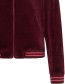 Jas Basseball Nicki Rits Velour Wine detail