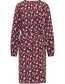 Jurk Dream Botanic Red detail
