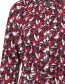 Jurk Dream Botanic Red detail