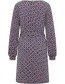 Jurk Fan Graphic Plum detail