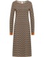 Jurk Im Retro Look Tulip Brown