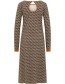 Jurk Im Retro Look Tulip Brown detail