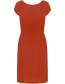 Jurk V&#8209;Back Red Earth