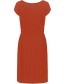 Jurk V&#8209;Back Red Earth detail