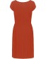 Jurk V&#8209;Back Red Earth detail