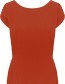 Jurk V&#8209;Back Red Earth detail