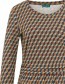 Jurk Waisted Tulip Brown detail