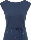 Jurk Waisted LeafDeep Navy detail