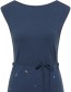 Jurk Waisted LeafDeep Navy detail