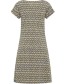 Jurk Watervalhals Bamboo Green detail