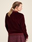 Jas Basseball Nicki Rits Velour Wine