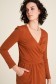 Jurk Waist Optik Caramel