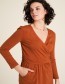 Jurk Waist Optik Caramel