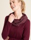 Trui Grote Kraag Petals Wine Red