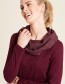 Trui Grote Kraag Petals Wine Red