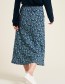 Rok Midi Butterfly Blauw
