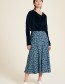 Rok Midi Butterfly Blauw