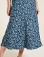 Rok Midi Butterfly Blauw