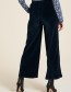 Pantalon Nicki Velour Wijd Deep water