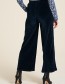 Pantalon Nicki Velour Wijd Deep water