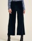 Pantalon Nicki Velour Wijd Deep water