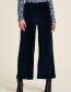 Pantalon Nicki Velour Wijd Deep water