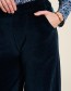 Pantalon Nicki Velour Wijd Deep water