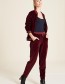 Jogger Nicki Velour Wine