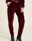 Jogger Nicki Velour Wine
