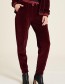 Jogger Nicki Velour Wine