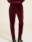 Jogger Nicki Velour Wine