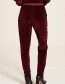 Jogger Nicki Velour Wine