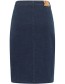 Rok Midi Denim Dark Indigo detail
