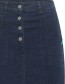 Rok Midi Denim Dark Indigo detail