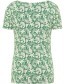 T&#8209;shirt Watervalhals Jungle detail