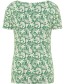 T&#8209;shirt Watervalhals Jungle detail