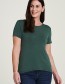 T-shirt Bas Tencel Dark Green
