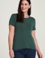 T-shirt Bas Tencel Dark Green